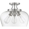 Savoy House Octave 3 - Light Semi-Flush Mount in  Satin Nickel - 2 of 3