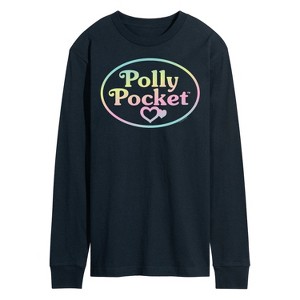 Men's - Polly Pocket - Polly Pocket Ombre Logo Long Sleeve Graphic T-Shirt - 1 of 3