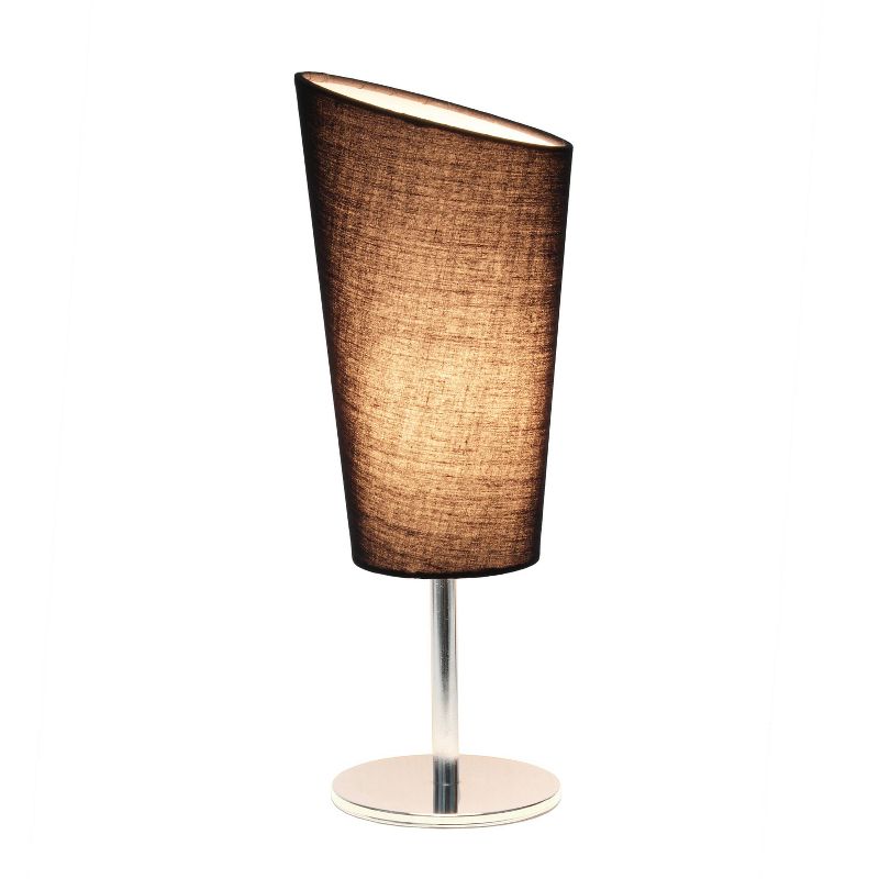  Mini Table Lamp with Angled Fabric Shade - Simple Designs, 2 of 7