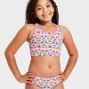 Girls' Cherry Summer Tankini Set - Cat & Jack™ Pink - 3 of 3