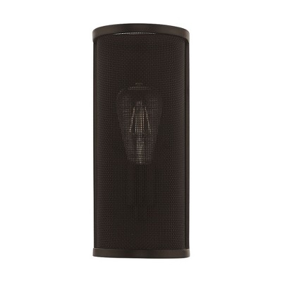Bronze Stainless Steel Mesh Shade Wall Sconce