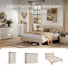 Farmhouse Nightstand, End Table with Build-in Charging Station for Bedroom, Living room - 3 of 4