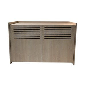 33" Cat Litter Box Furniture Enclosure with Scratch Pad,Modern Hidden Cat House Cabinet – LAOTIES - 1 of 4