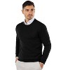 COOFANDY Men's Crew Neck Sweater Slim Fit Lightweight Sweatshirts Knitted Pullover for Casual Or Dressy Wear - 3 of 4
