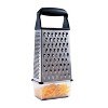 OXO Softworks Box Grater: Stainless Steel Cheese Shredder with Soft-Grip Handle & Storage Box, Dishwasher-Safe - 3 of 4