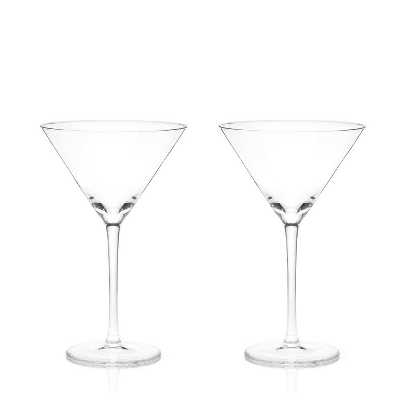 Viski Stemmed Crystal Martini Glasses Set of 2 - Premium Crystal Clear Glass, Stemmed Martini Cocktail Glasses, Cocktail Glass Gift Set - 9 oz, 4 of 7