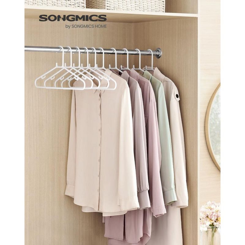 SONGMICS Plastic Hangers 50 Pack, Space-Saving Clothes Hangers, 2 of 7