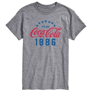 Men's - Coca-Cola - Patriotic Star Circle Short Sleeve Graphic T-Shirt - 1 of 4