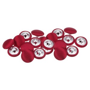 Unique Bargains Cloth Covered Aluminum Sewing Buttons 20 Pcs - 1 of 4