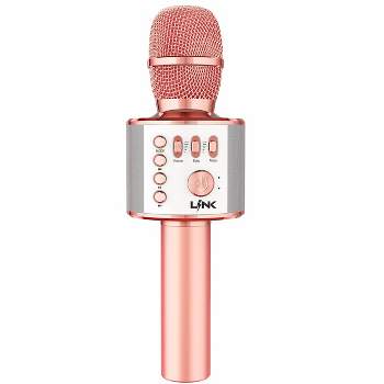 Link Wireless Bluetooth Karaoke Microphone Portable 3-in-1 Handheld Wireless Speaker Dance Party Makes A Great Gift For Kids & Adults