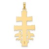 Black Bow Jewelry 14k Two Tone Gold Caravaca Crucifix Cross Pendant - 3 of 4