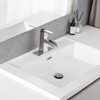 PAGED Single Hole Bathroom Sink Faucet,Bathroom Faucet with Pop Up Drain and Supply Lines for Home Sinks - 2 of 4