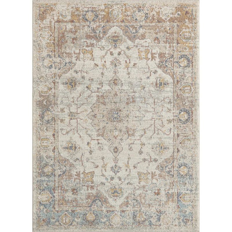 Luxe Weavers Floral Pattern Farmhouse Area Rug, 1 of 8