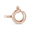 Haus of Brilliance 10K RoseGold Plated Silver 1/4 Cttw Champagne Diamond Triple Circle Necklace - 3 of 4