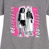 Girls' - Barbie - Believe In Yourself Graphic Short Sleeve Fleece Dress - 2 of 4