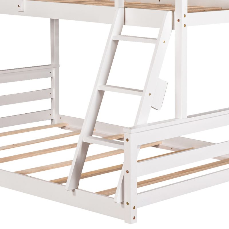 Twin over Full House Bunk Bed with Built-in Ladder-ModernLuxe, 5 of 10