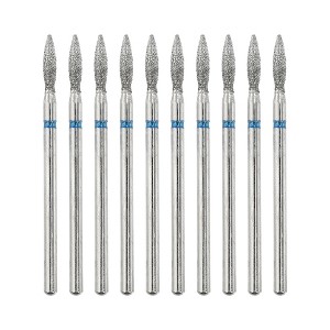 Unique Bargains Emery Nail Drill Bits Set for Acrylic Nails 3/32 Inch Nail Art Tools 44.4mm Length Blue 10 Pcs - 1 of 4