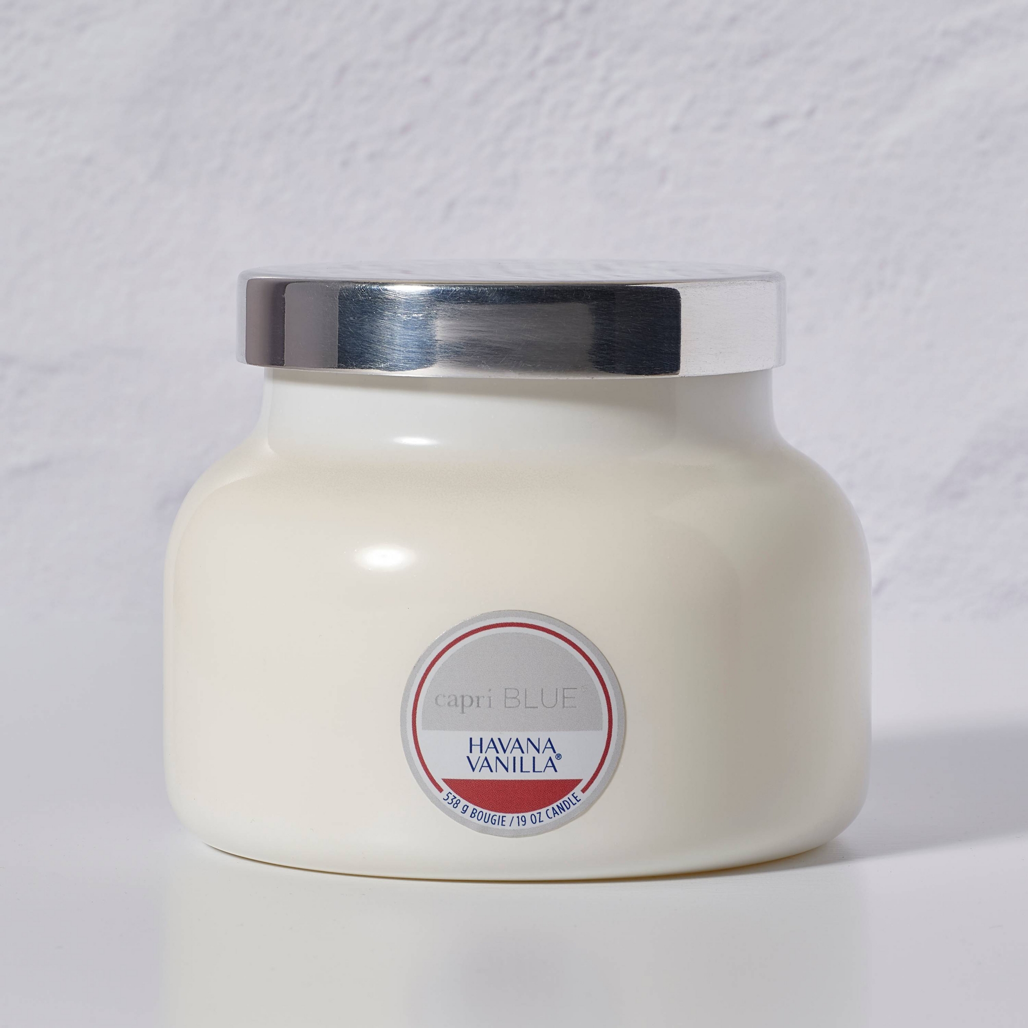 Capri Blue Signature Havana Vanilla Jar Candle 19oz White