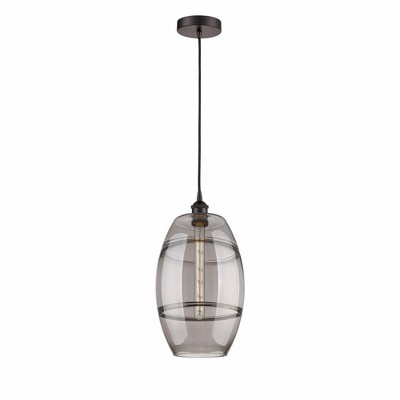 Vaz - 1 Light Cord Hung Mini Pendant In Industrial Style-18.5 Inches Tall and 10 Inches Wide
