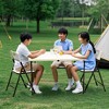 Folding Chair and Table 5 Pack Comfy PU Leather Padded Folding Chairs for Outside and Indoor - 4 of 4