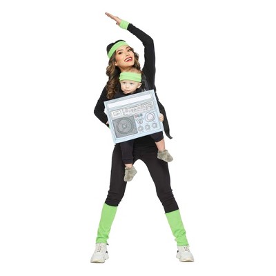 Seeing Red Gym Instructor & Boombox Baby & Me Costume