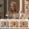 Vanity Desk with Mirror, LED Lights, Power Outlet, Makeup Vanity Table with 6 Drawers - 3 of 4