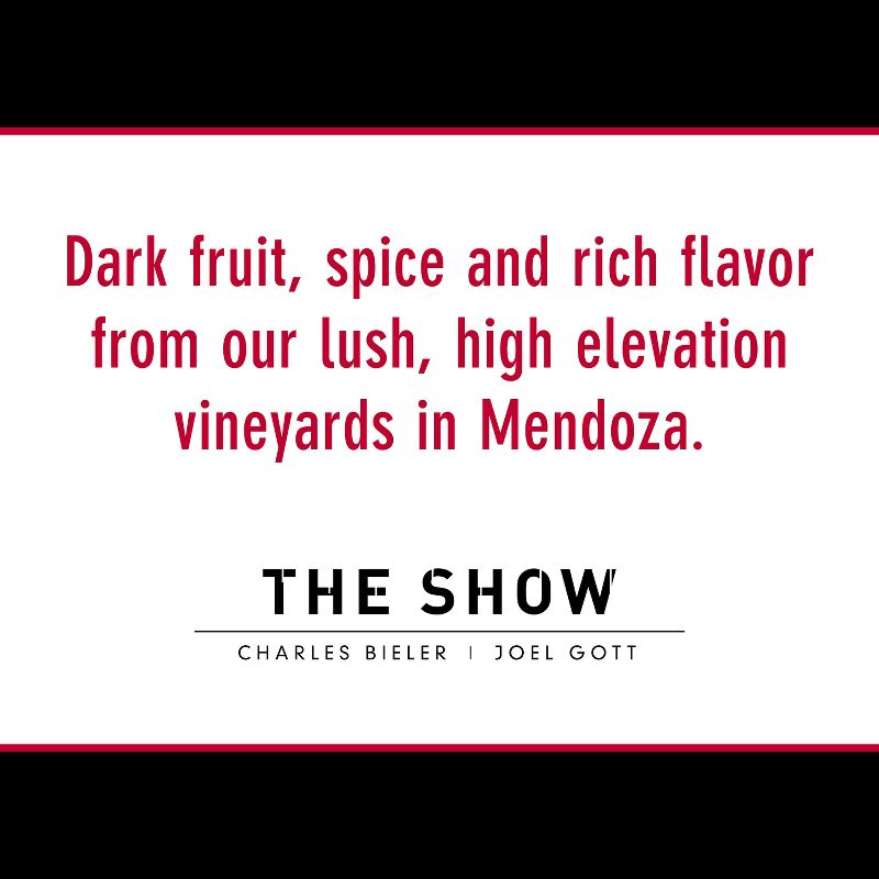 The Show Malbec Red Wine - 750ml Bottle, 5 of 8