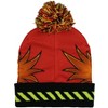 Sonic The Hedgehog Beanie Adult Dr. Eggman Face Pom Pom Cuff Knit Hat Cap Multicolored - 2 of 4