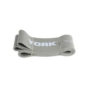 YORK Resistance Band – Grey, 70–150 lbs Resistance, 3.25" Width - 1 of 2