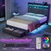 Dolonm Full Size Bed Frame , Upholstered Headboard, and 2 Drawers, Easy to Assemble, No Box Spring Needed - 3 of 4