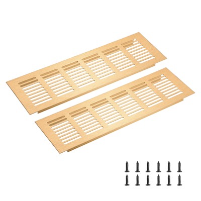 Unique Bargains Rectangle Ventilation Grille, Aluminum