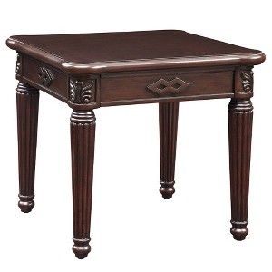 26" Chateau De Ville Accent Table Espresso Finish - Acme Furniture: Square No Assembly, Wood Composite - 1 of 4