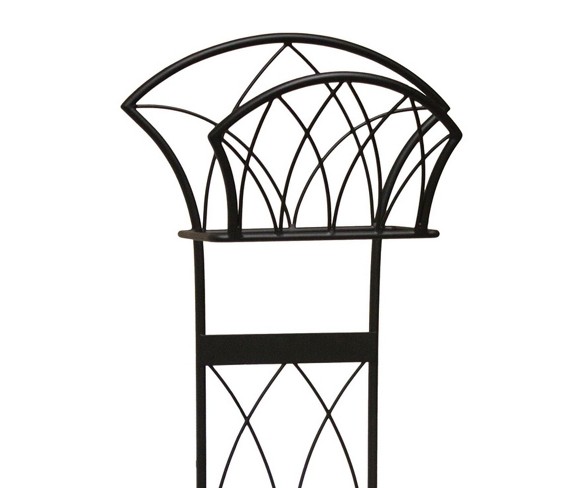 Liberty Garden Steel Decorative Garden Hose Stand With Gothic Design (2 Pack)
