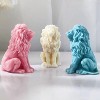 JDICTION 3D Lion Animal Resin Mold - Silicone Casting Mold for Candle Making & Wave Spiral Home Decor - 3 of 4