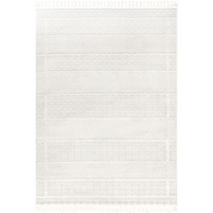 Nuloom Annella Striped 4x6 Indoor Area Rug for Living Room Bedroom Dining Room Kitchen, Beige - 1 of 4