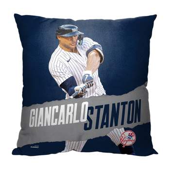 18"x18" MLB New York Yankees 23 Giancarlo Stanton Player Printed Throw Decorative Pillow