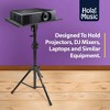 Hola! Music HPS-290B Adjustable Height Professional Projector Dj Mixer Tripod Stand Laptop Tray with 15.5 by 11.5 Inch Plate, Black - 4 of 4