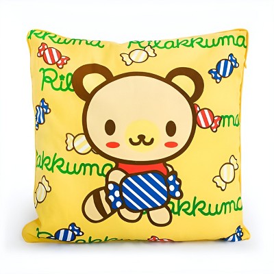 Slickblue Colorful Cartoon Design Throw Pillow - 15.8" Sq, Hidden Zipper, 2 Color Option, Down Alternative Fill