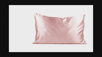 Silver Satin Standard Pillowcase for Hair and Skin