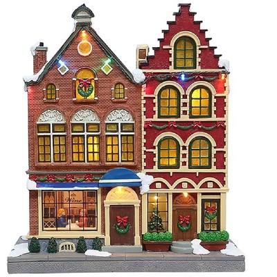 Carole Towne Amanuel's Place Shops Lighted Musical Christmas Building 5968057