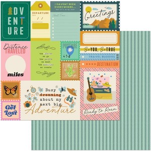 American Crafts Patterned Double-Sided Cardstock 12"X12" - 1 of 2