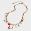 Herbs Fish and Pasta Charm Pendant Necklace - Universal Thread™ Gold - 3 of 4