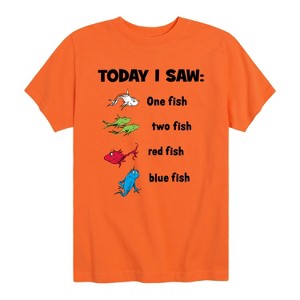 Boys' - Dr. Seuss - Today Saw One Fish Short Sleeve Graphic T-Shirt - 1 of 4