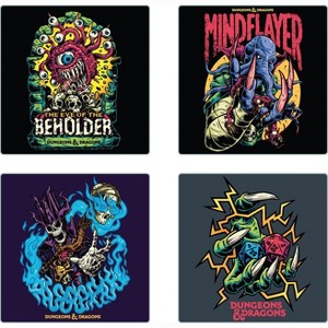 Dungeons & Dragons Mythic Monsters Glass Coasters set of 4 - 1 of 1