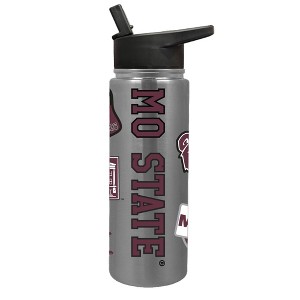 NCAA Missouri State Bears Varsity Thirst Water Bottle - 24oz: Stainless Steel, Plastic Lid - 1 of 4