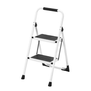 2 Step Ladder, Folding Step Stool with Anti-Slip and Wide Pedal, Lightweight Stepladder with Handrails, Portable for Kitchen, Household, 330LBS - 1 of 4