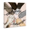 Stupell Industries Everyone Belongs Inclusivity Phrase Pet Cat Paws Canvas Art, 24" x 24" - 2 of 4