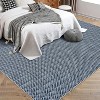 Acekool Vintage Braided-Look Area Rug, Washable Non-Slip Boho Carpet, Soft Low Pile Indoor Accent for Living Room Bedroom Kitchen - 3 of 4