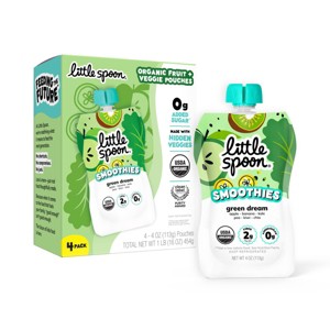 Little Spoon Green Dream Smoothie Pouches - 16oz/4ct - 1 of 4