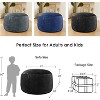 Inhand Bean Bag Chairs for Adults - Memory Foam Furniture BeanBag Chair with Soft Fiber Cover - Round Fluffy Couch for Living Room - 3 of 4